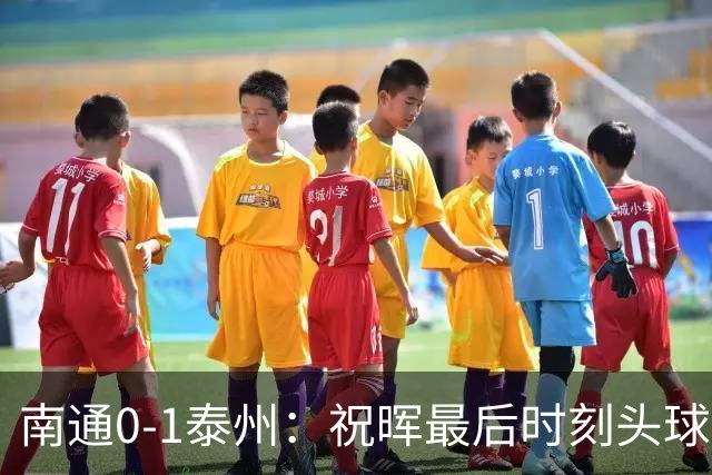 南通0-1泰州：祝晖最后时刻头球破门，甲方的“小宇宙”来了！